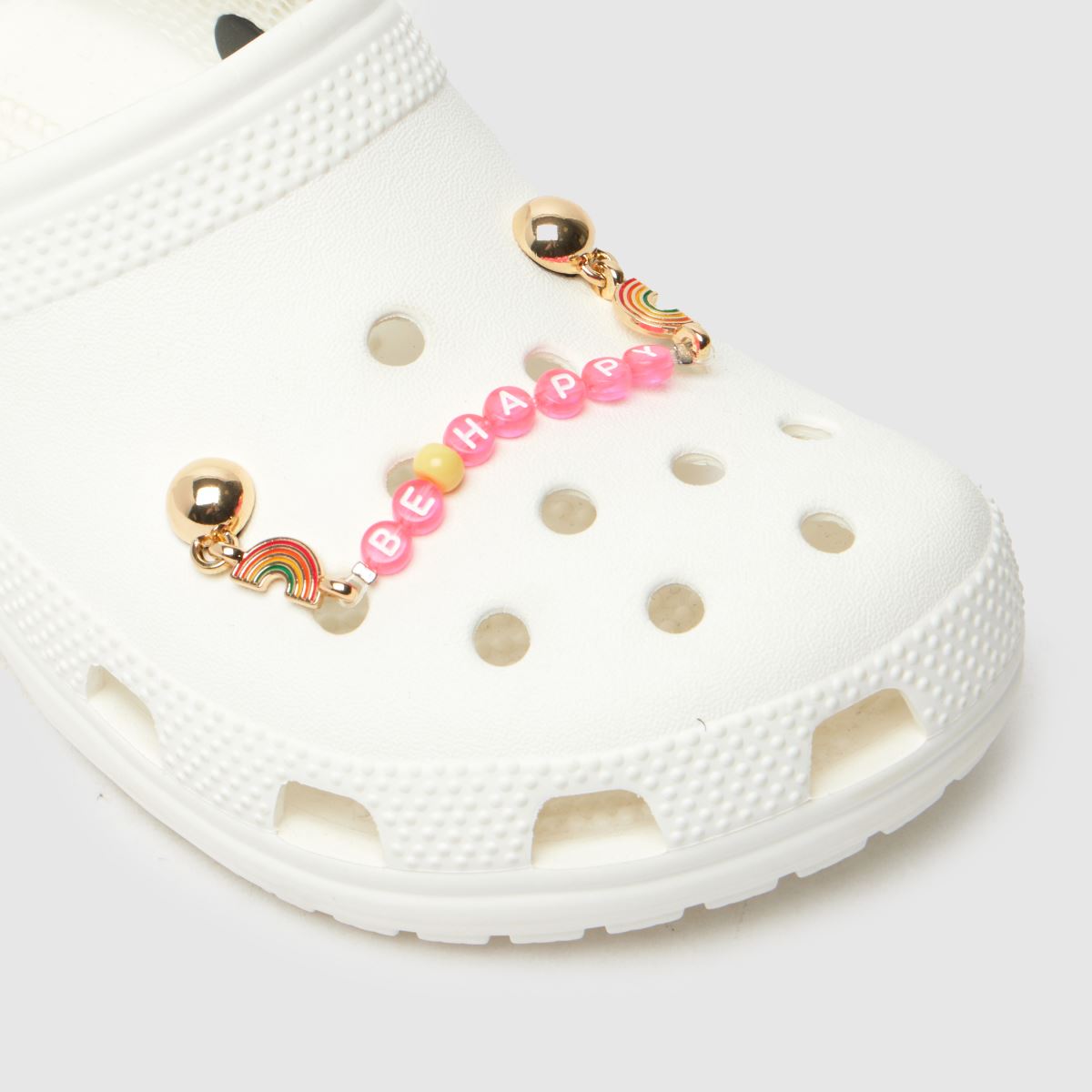 Crocs rózsaszín jibbitz be happy lánc