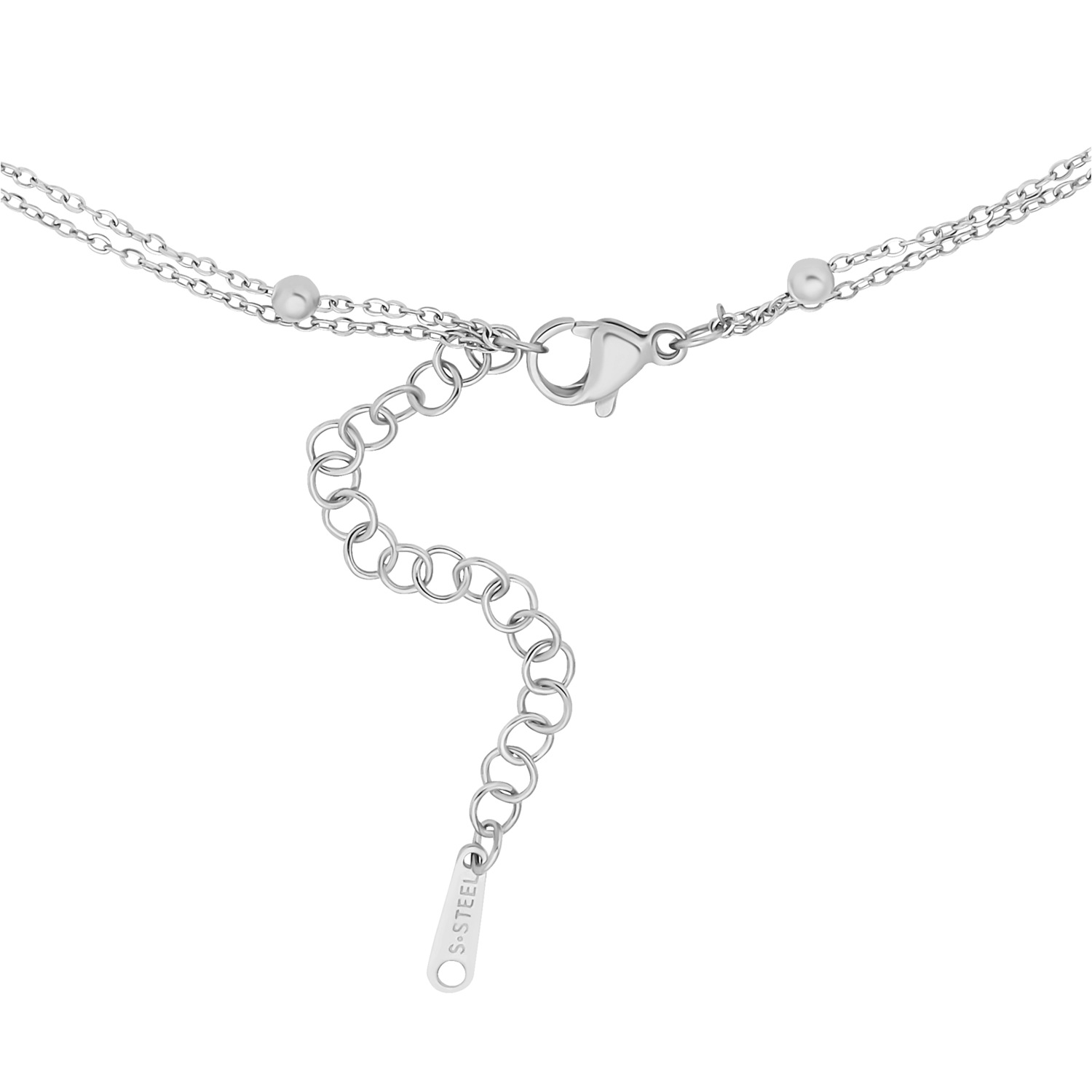 Heideman Nina necklace, polished silver color