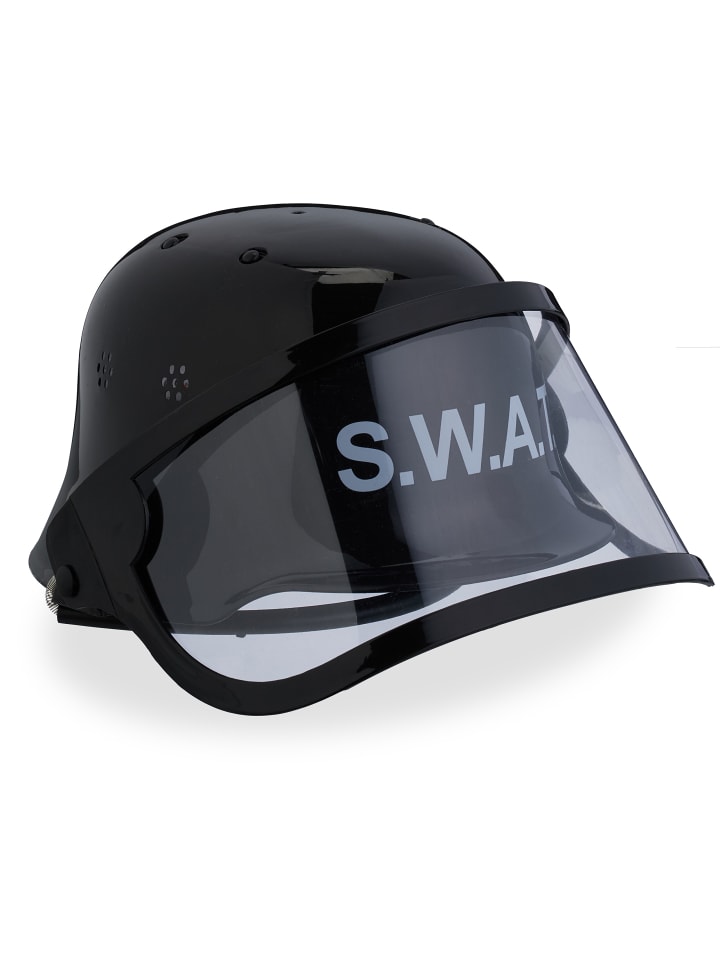 relaxdays SWAT Helm in Schwarz - (B)22,5x (H)24,5 x (T)28 cm günstig kaufen onesize