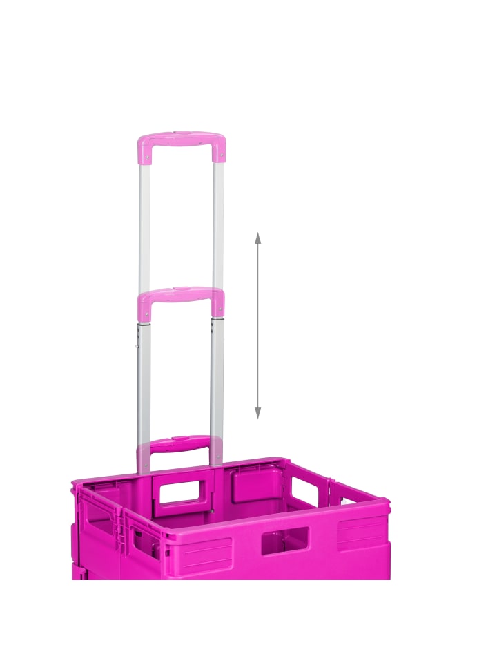 relaxdays Einkaufstrolley in Pink günstig kaufen onesize