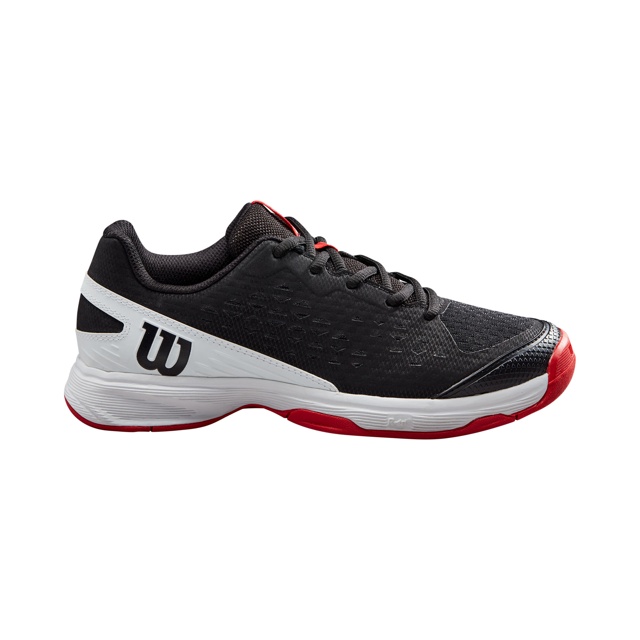 Rush Pro 4.0 Allcourtschuh Kinder - Schwarz, Weiß