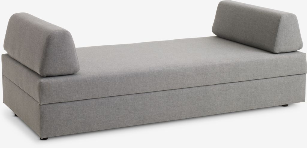 BEGINDT Sofa rozkładana BEGINDT 196x91 jasnoszara tkanina