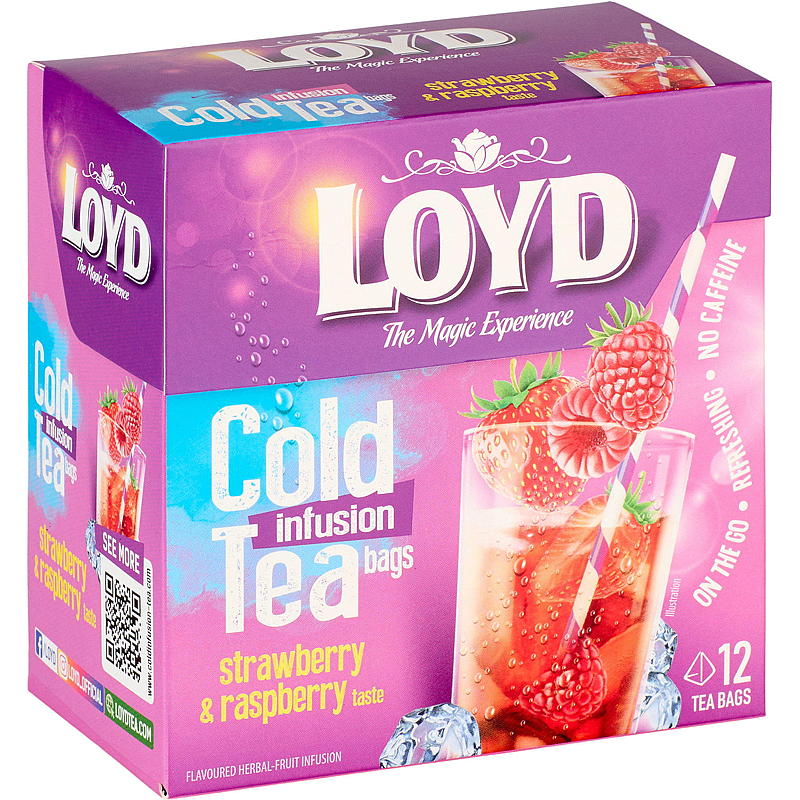 Loyd Iste-poser 12-pk jordbær/bringebær Loyd