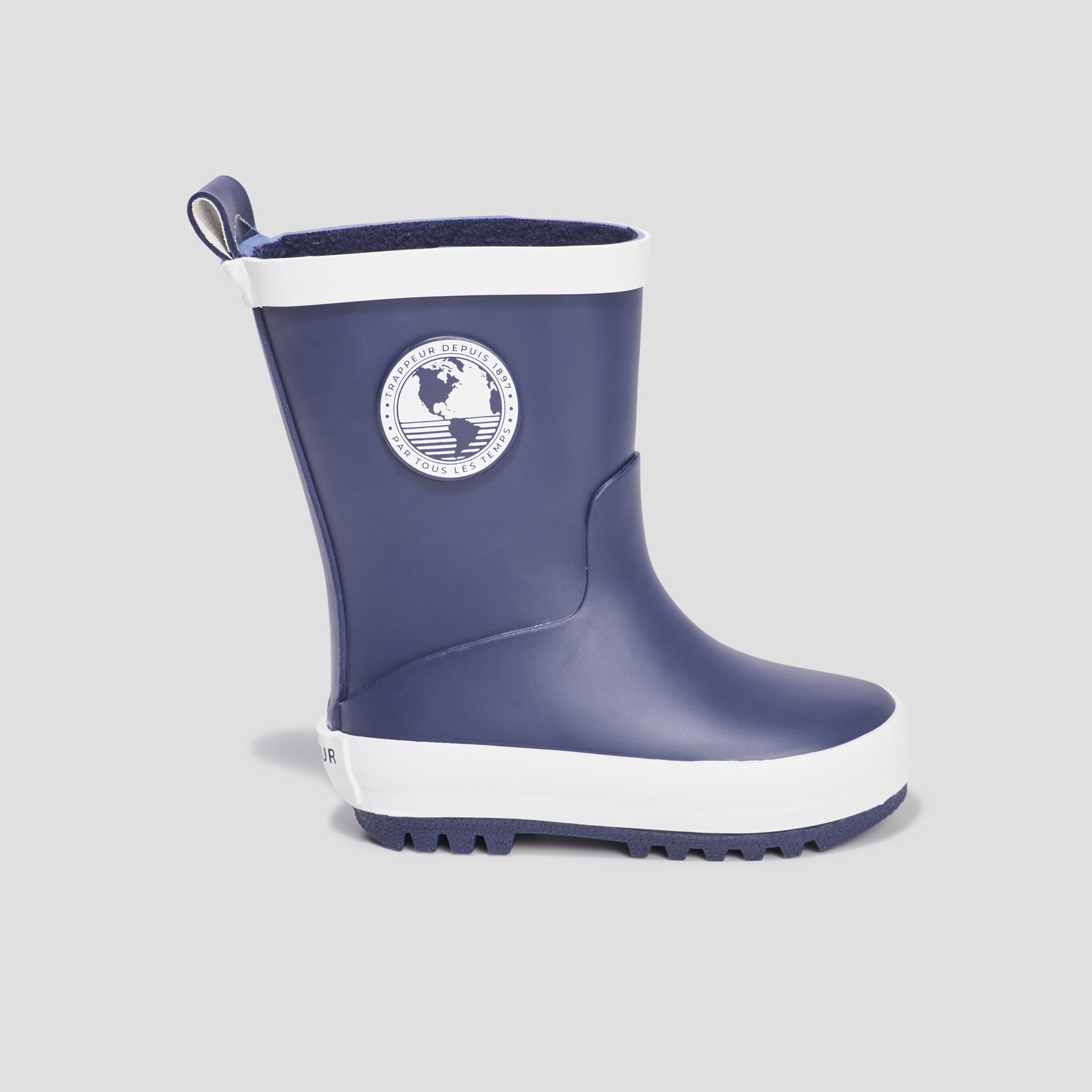 Bottes de pluie Trappeur bleu marine bébé garçon | La Halle