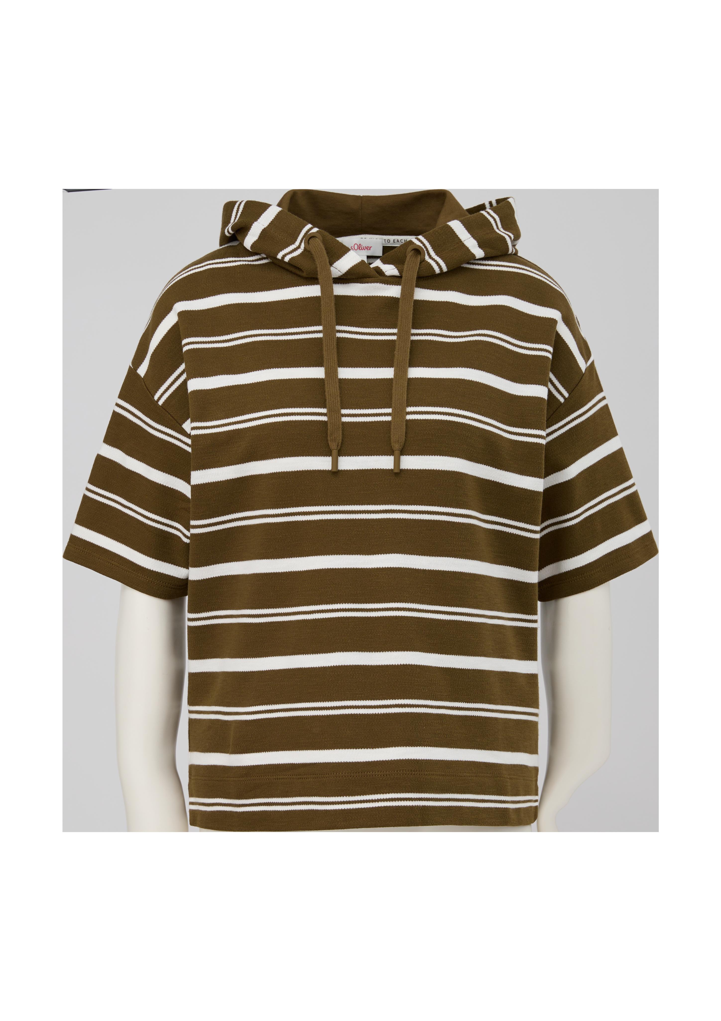 Streifenshirt mit Kapuze  2130042-77H3