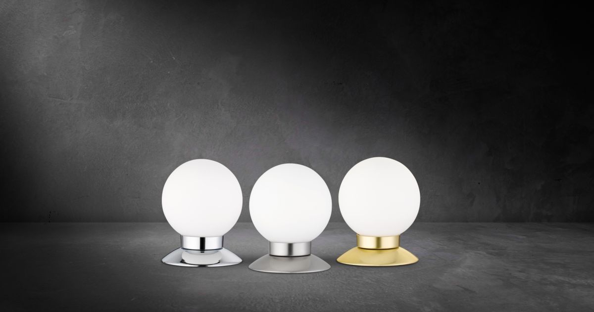 Reality Leuchten LED Tischleuchte Princess Nickel-matt