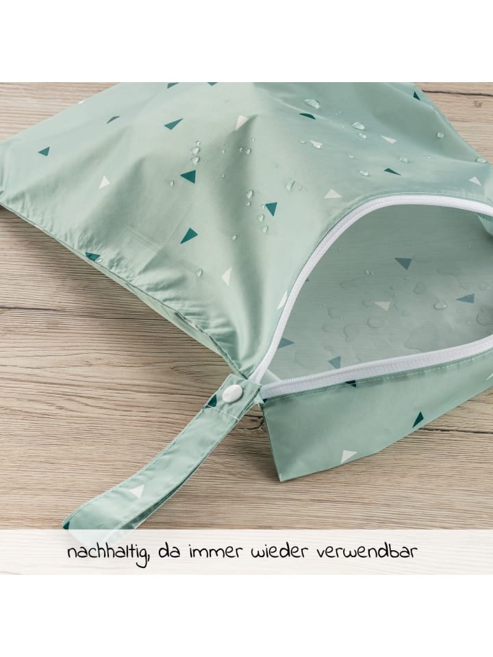 Zamboo Nasstasche / Windeltasche 3er Pack - Triangel - Mintgrün in gruen günstig kaufen onesize
