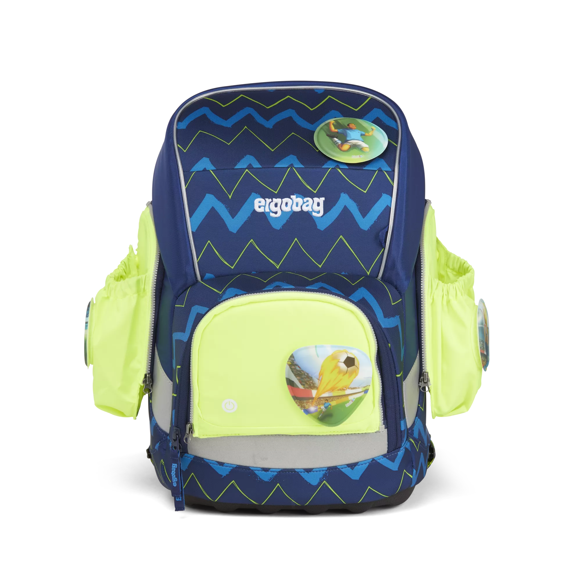 ergobag Fluo LED Seitentaschen-Set Gelb