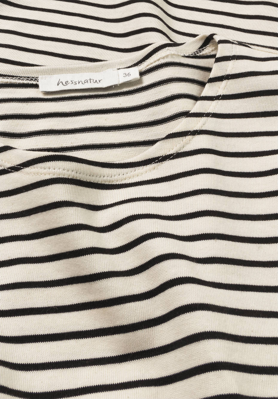 Langarm-Ringelshirt aus reiner Bio-Baumwolle