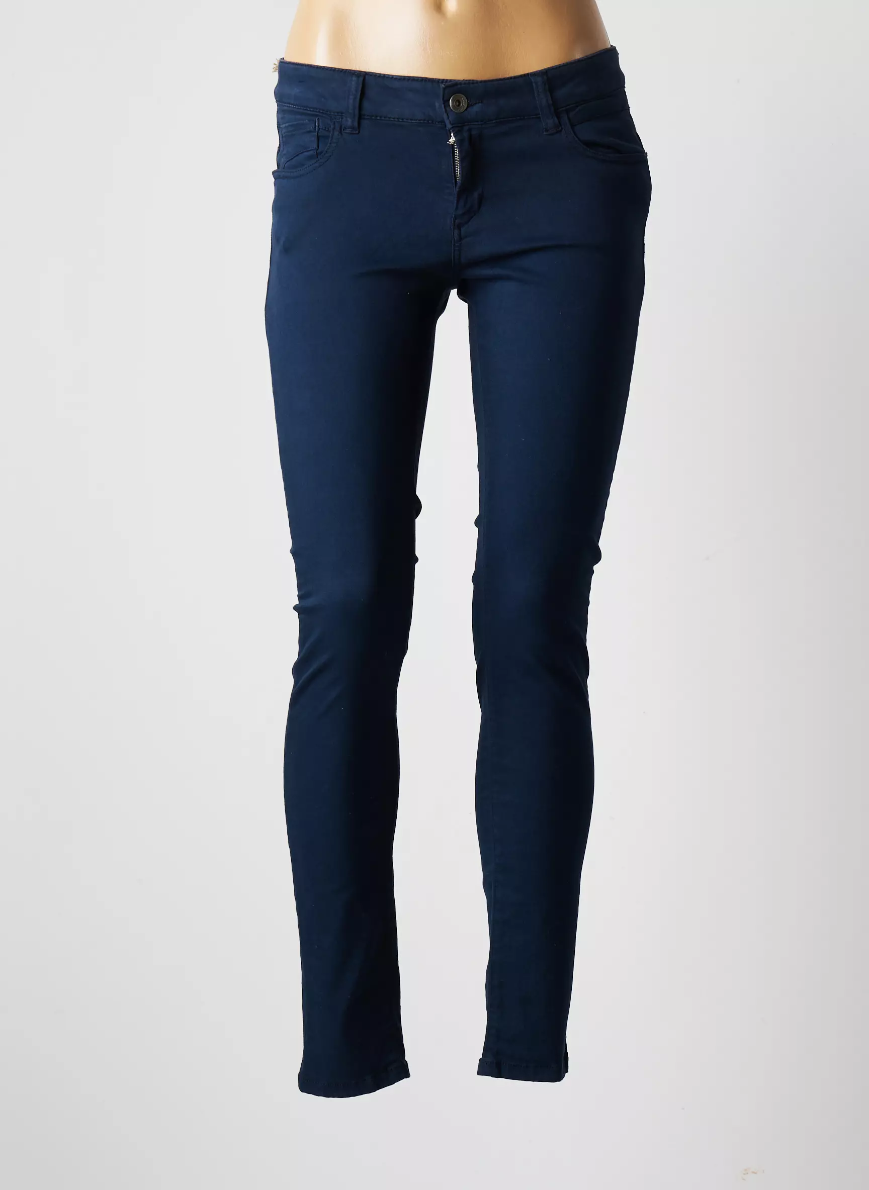 Couturist Pantalons Slim Femme couleur bleu