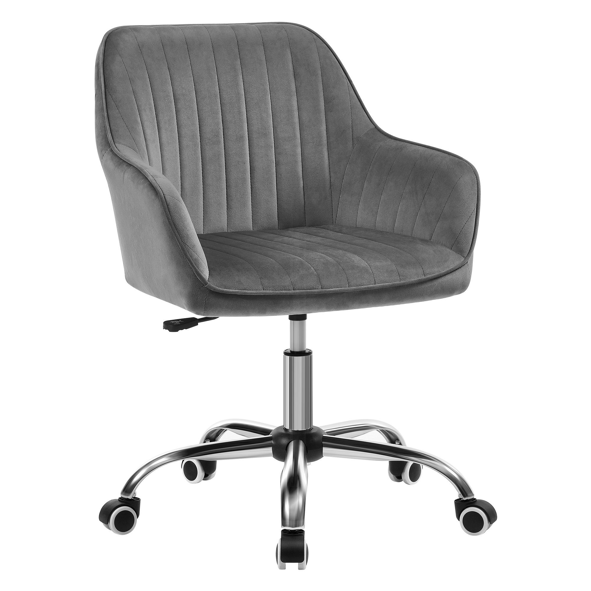 SONGMICS Bürostuhl, atmungsaktiv, Samt, Home-Office