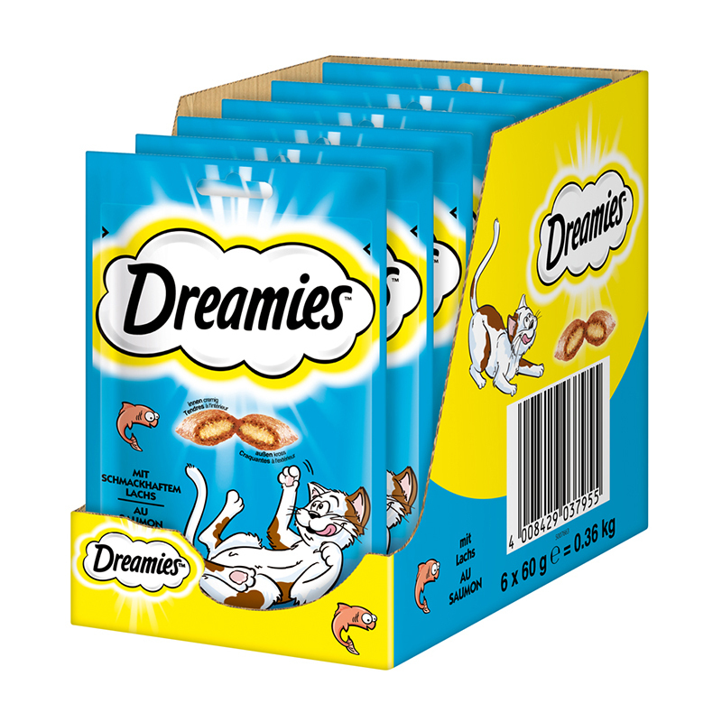 Dreamies Snacks Dreamies 6x60g Lachs