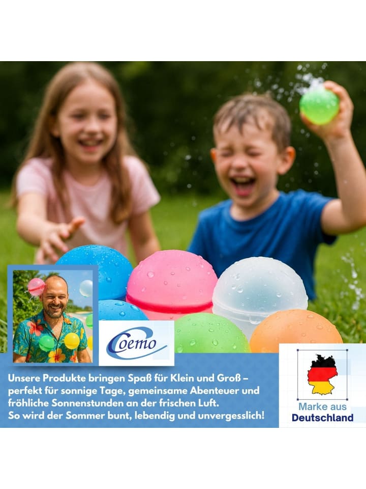 Coemo 12 Stk. magische Wasserbomben in Bunt günstig kaufen