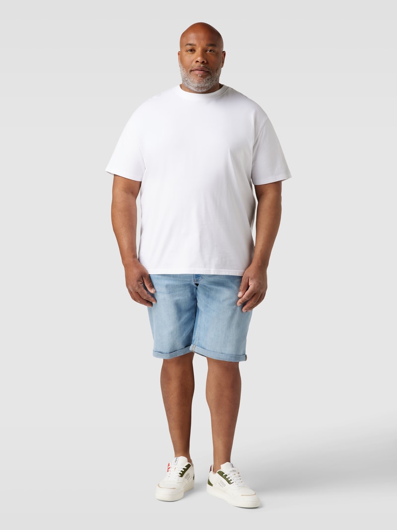 PLUS SIZE Jeansshorts im 5-Pocket Design Modell 'RICK' in jeans