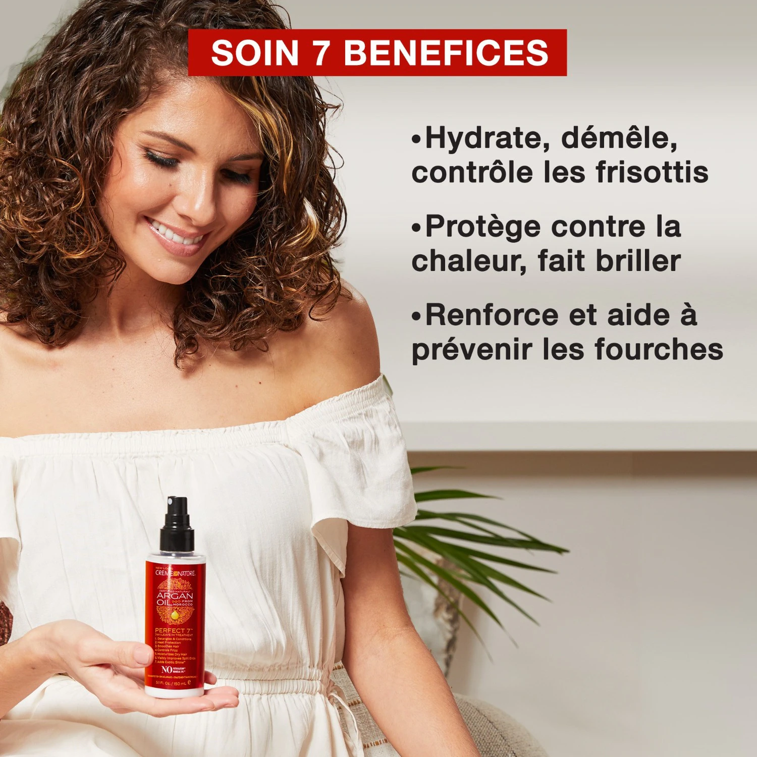 Creme of Nature Argan - Tratament calmant Perfect 7, fără sulfați