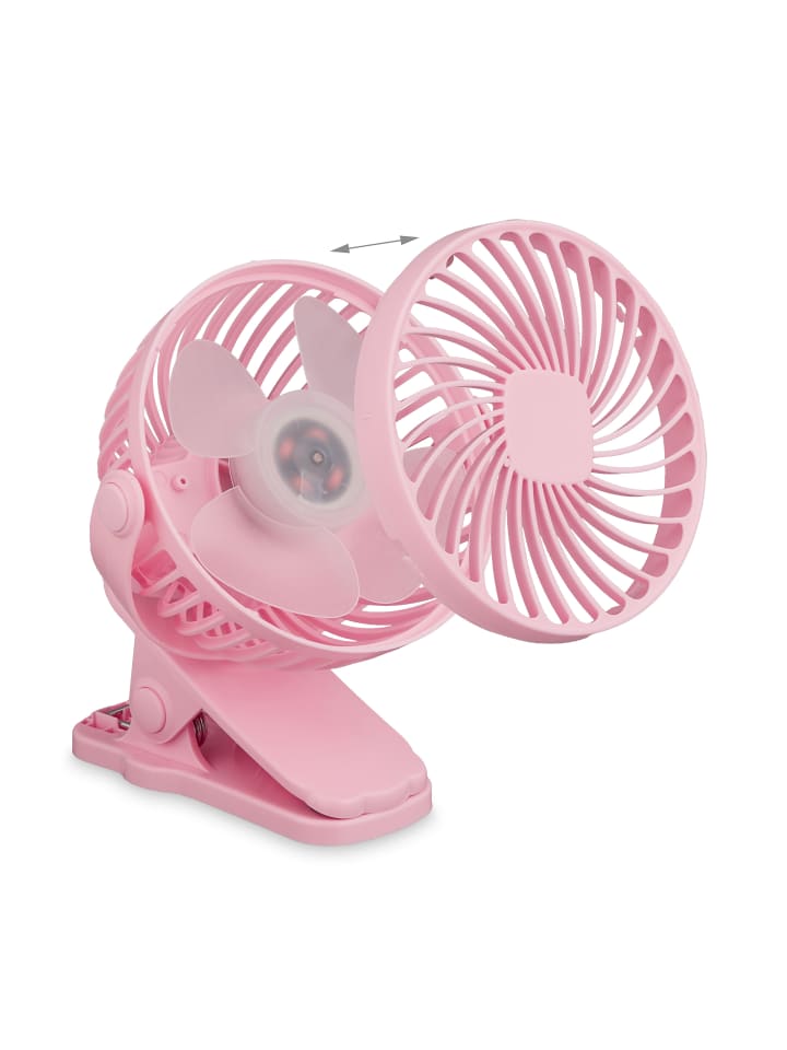 relaxdays Ventilator in Rosa - (B)13 x (H)15 x (T)7 cm günstig kaufen onesize