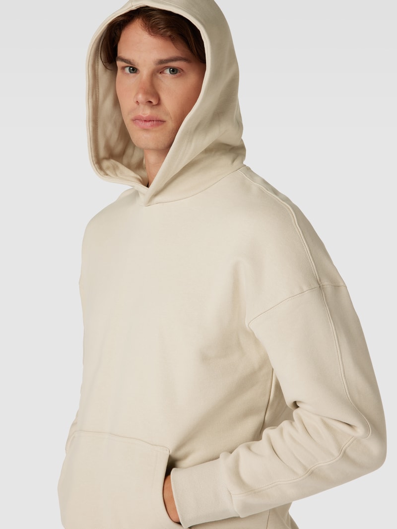 Oversized Hoodie mit Känguru-Tasche Modell 'DAN' in beige