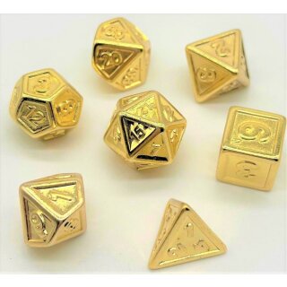 Würfelset Plated: Gold Embossed (7)
