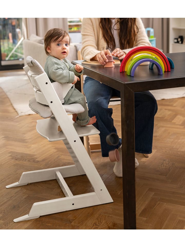 Stokke Stokke® Tripp Trapp Hochstuhl Weiß inkl. Babyset & Tisch in Weiß ab 0 Monate günstig kaufen onesize
