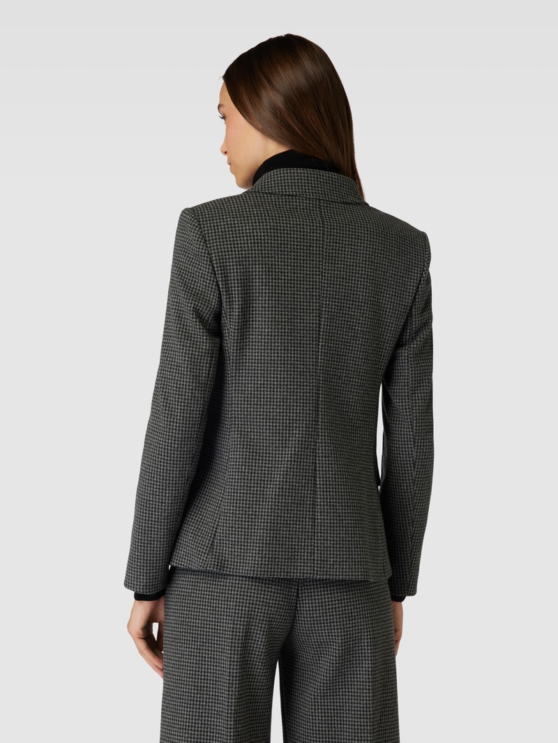 Blazer mit Karomuster Modell 'FUNGHI' in anthrazit