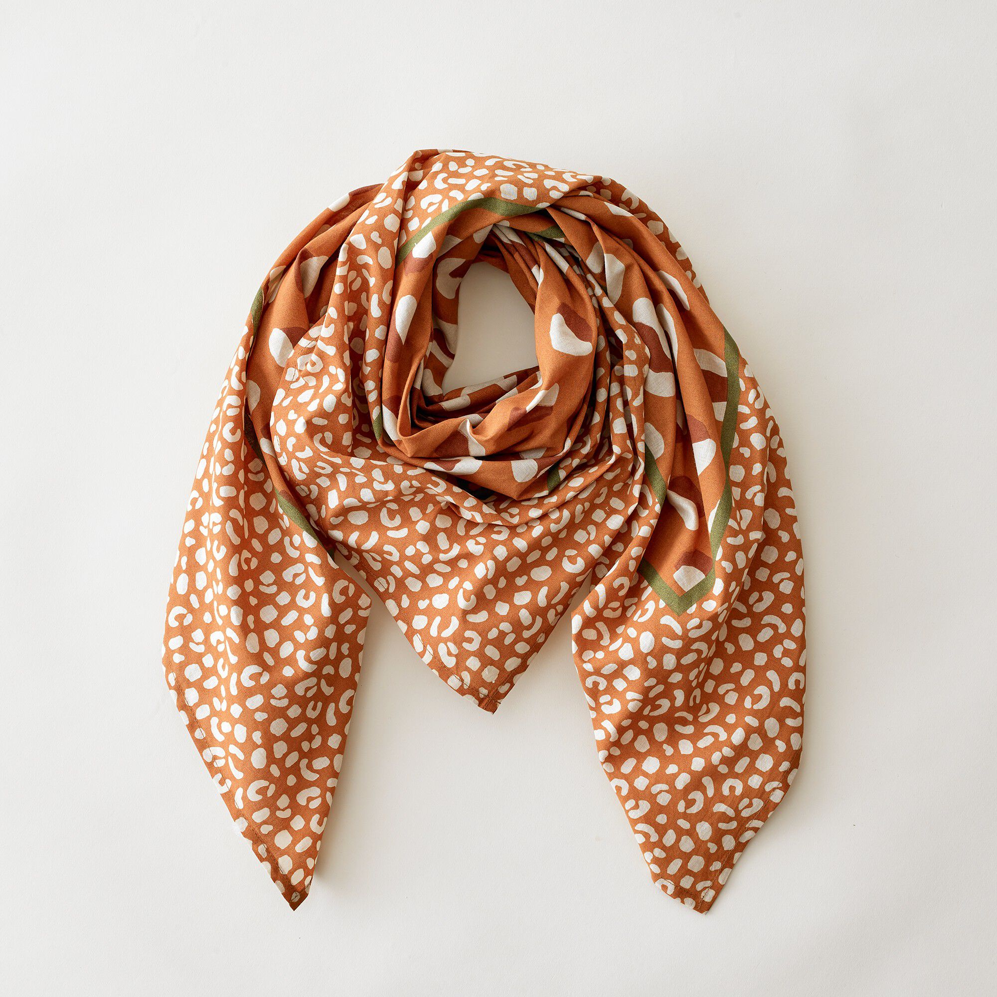 Foulard carré imprimé Savana