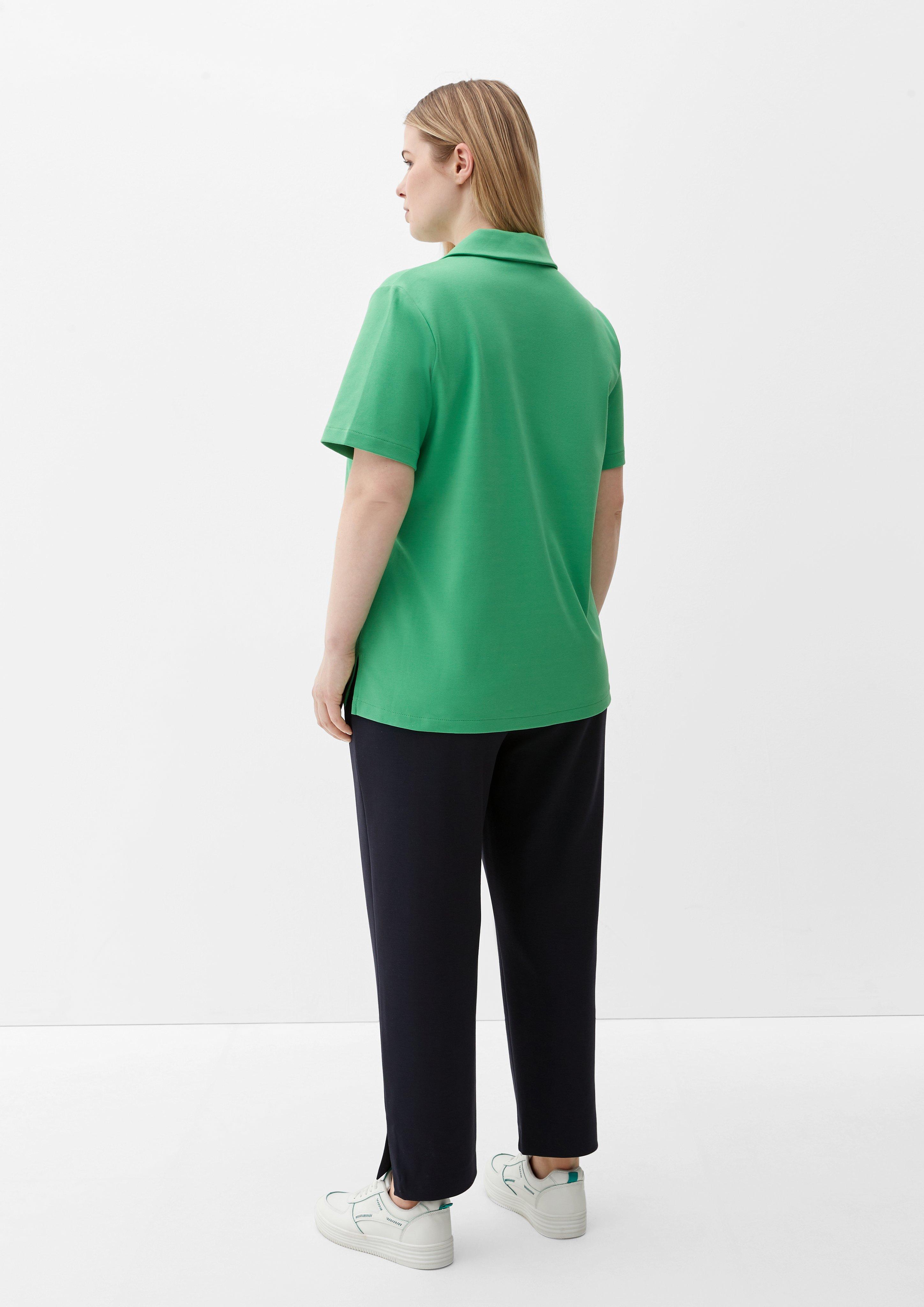 T-Shirt mit Klappkragen  2129393-7578