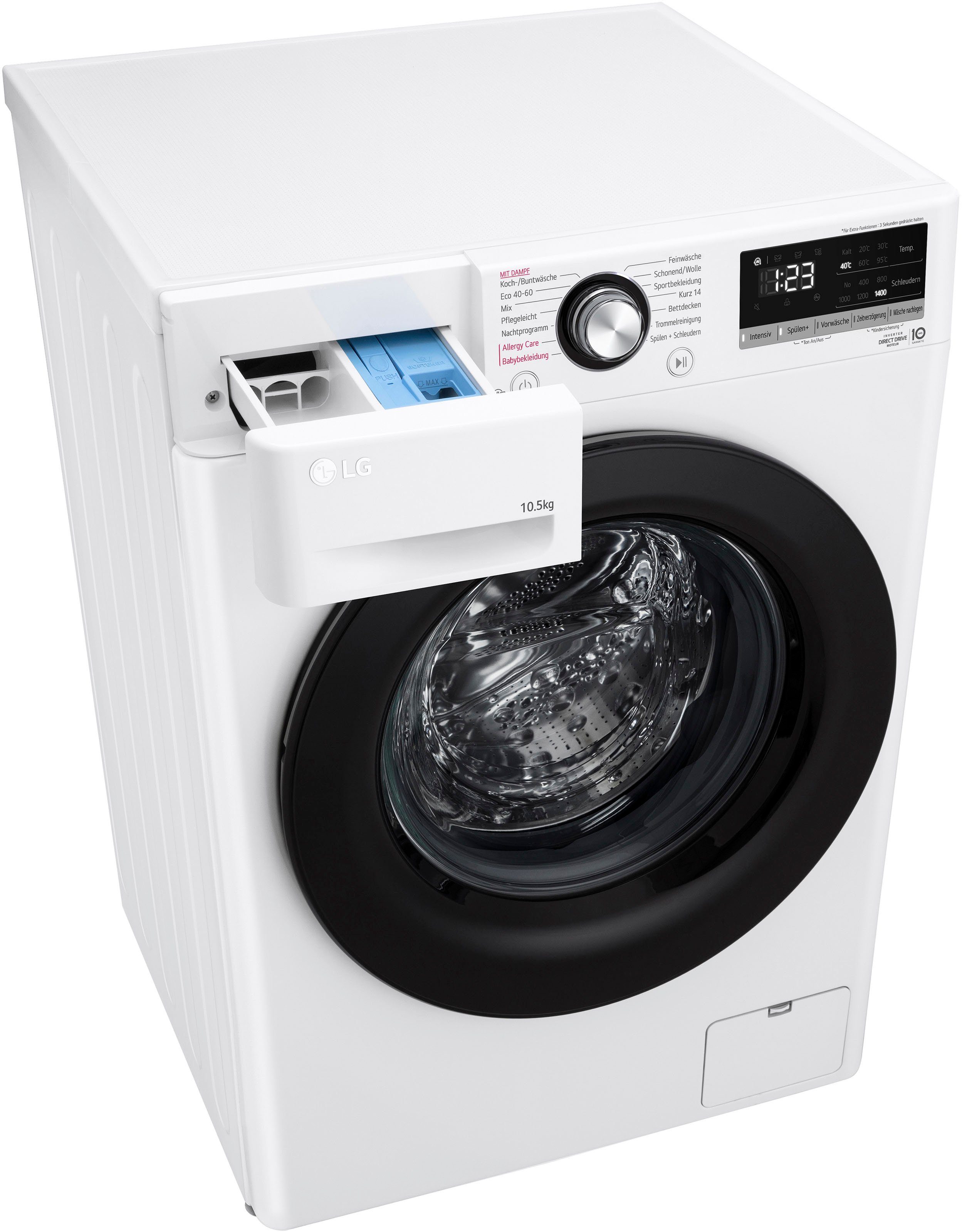 LG Waschmaschine F4WV40X5, 10,5 kg, 1400 U/min