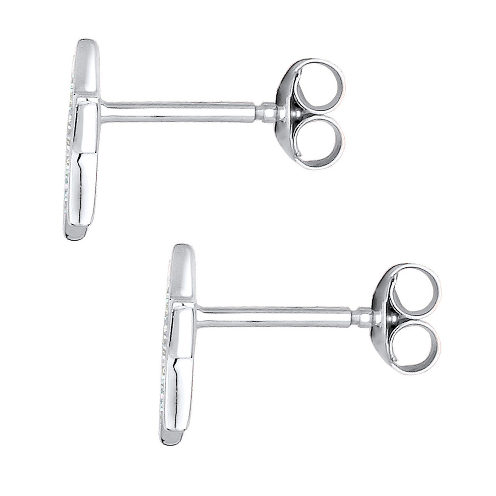 Elli Elli Boucles d'Oreilles Femme Motif Étoile Classique avec Émail en Argent Sterlin Boucles d'oreilles