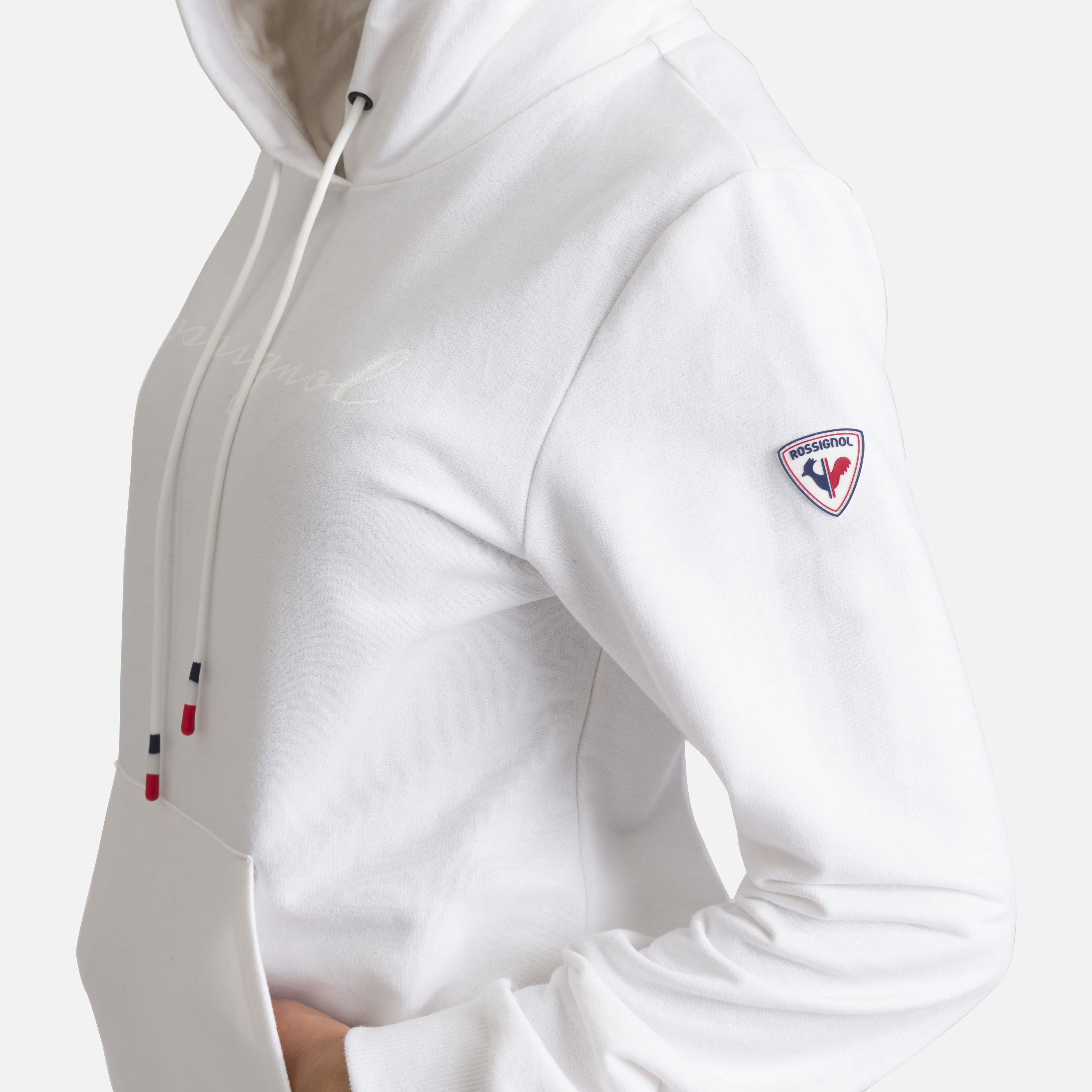 Sweat en coton à capuche Logo Femme