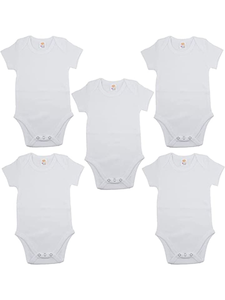 just2little 5er Pack Strampler Kurzarm in weiß günstig kaufen