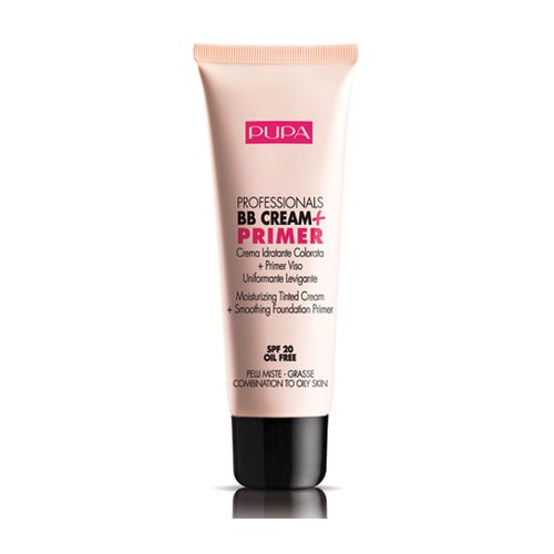 Pupa BB kremas + gruntas mišriai ir riebiai odai 002 Sand 50 ml