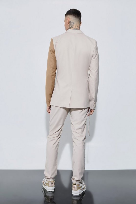 Tall Skinny Colorblock Anzughose