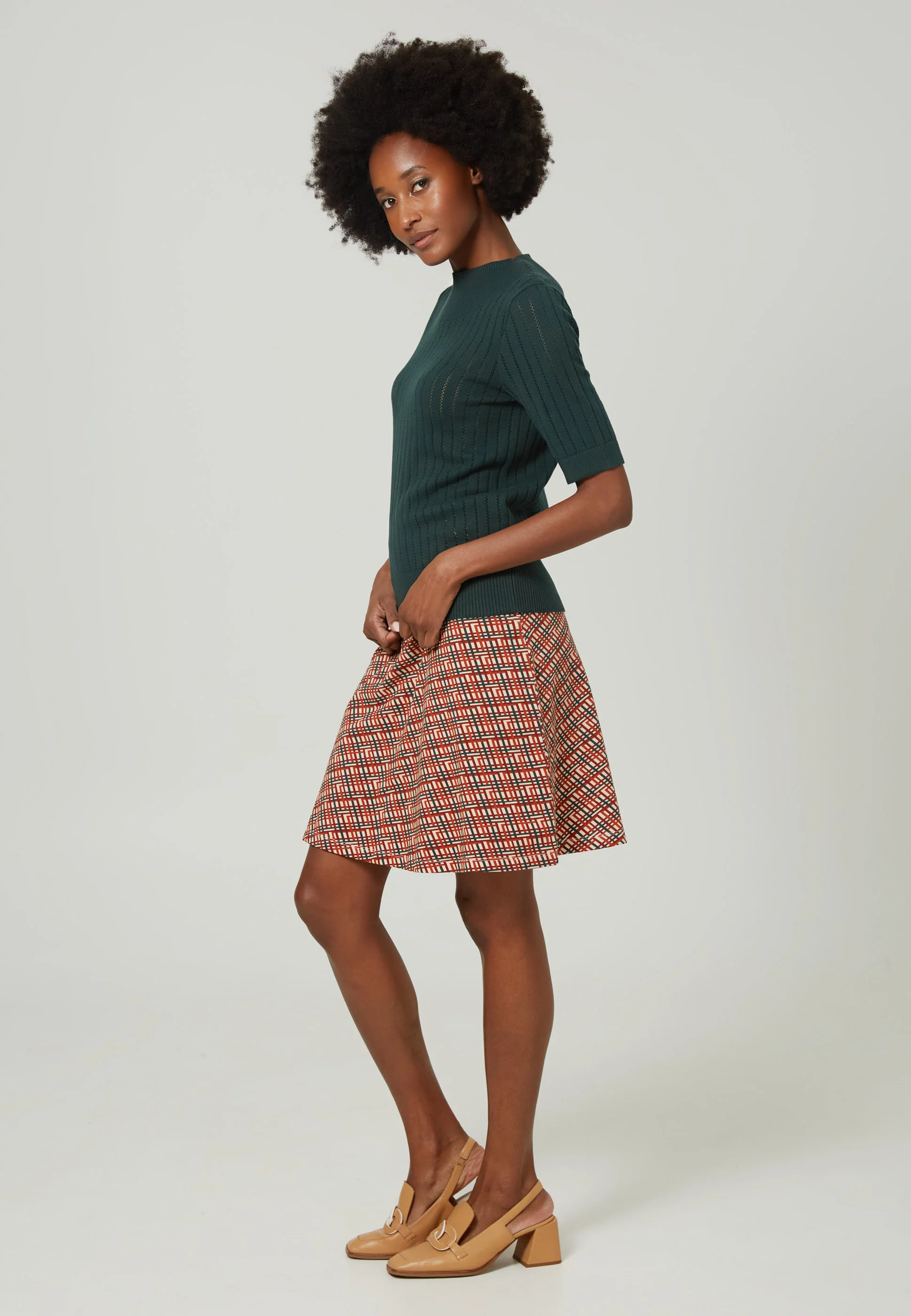 4funkyflavours NO SOY LA DEL ESTAMPADO GRÁFICO - Falda campana