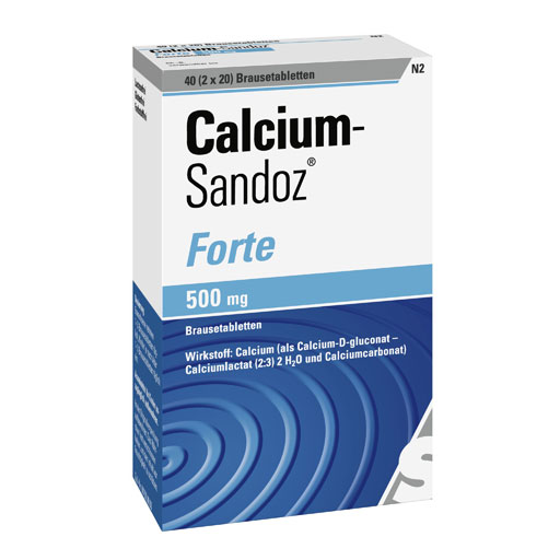 CALCIUM SANDOZ forte Brausetabletten  2X20 St  Brausetabletten