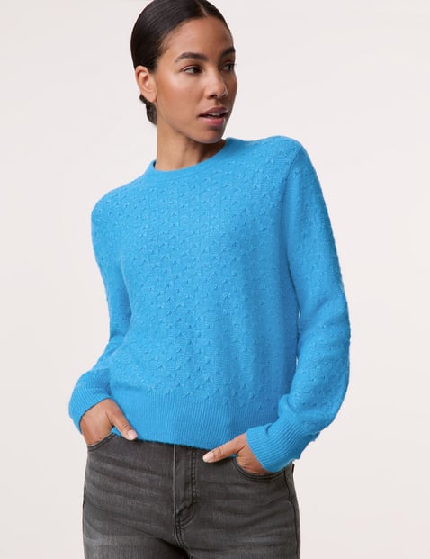 Pullover aus Struktur-Strick