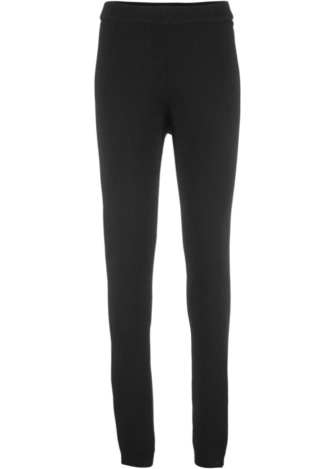Gerippte Thermo-Leggings mit Rippbund
