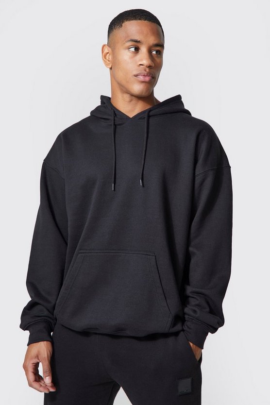 Man Active Oversize Athletic Hoodie