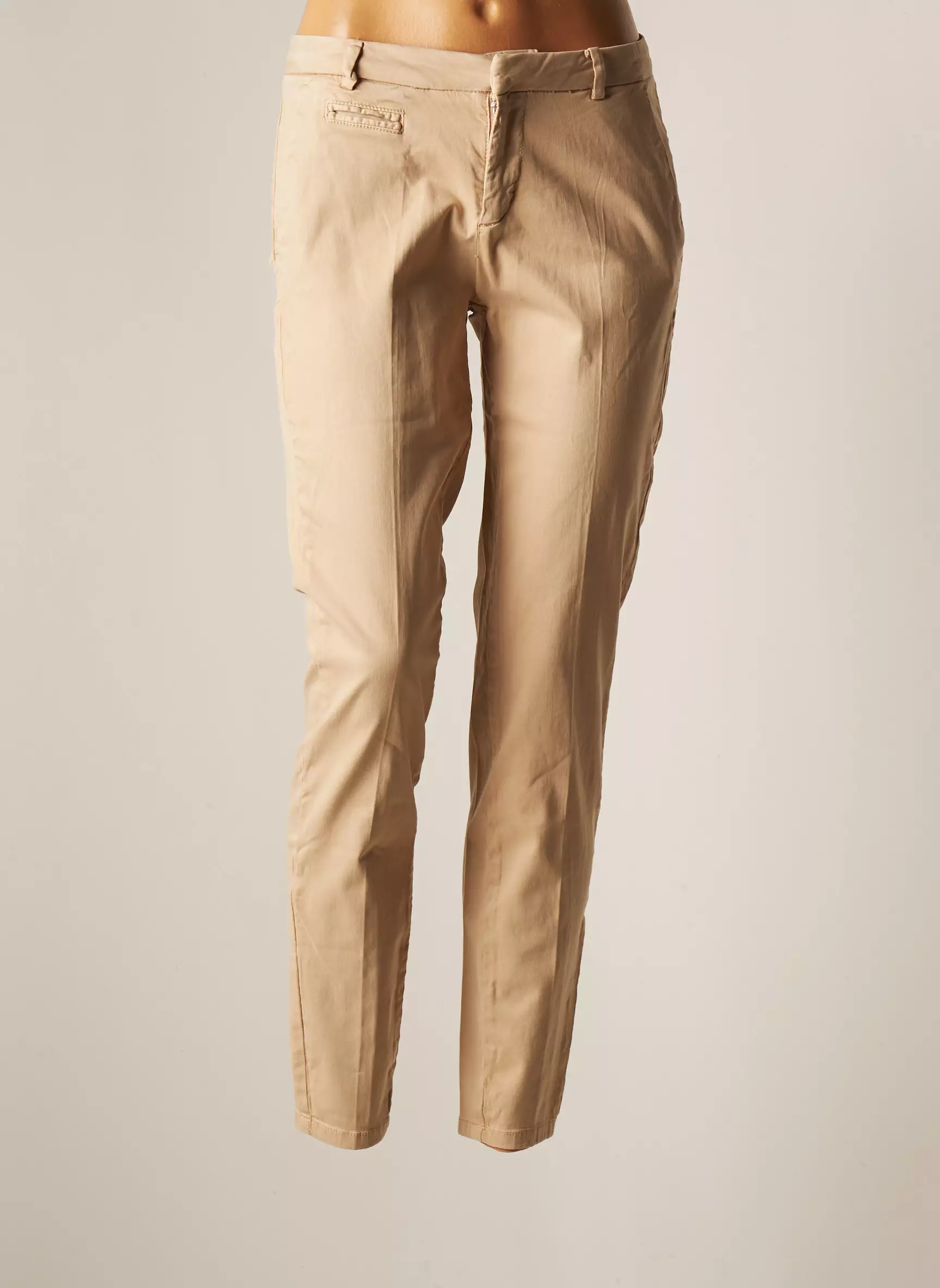 Yaya Pantalon7 8 Femme couleur marron