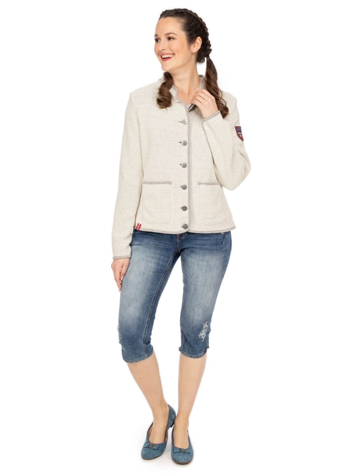 Almgwand Strickjacke STANSKOGEL in offwhite günstig kaufen