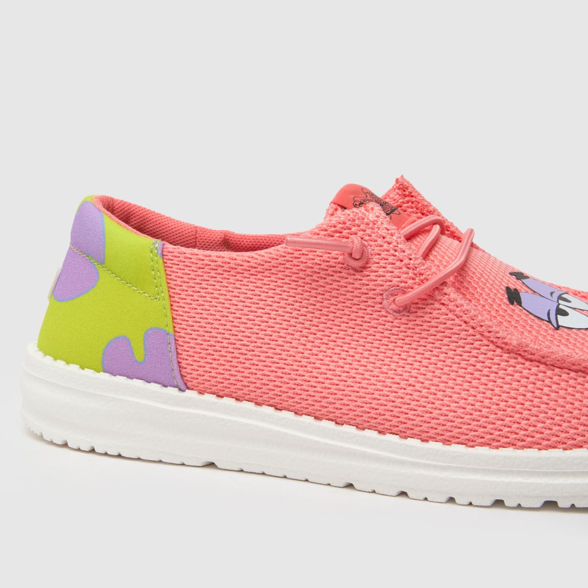 HEYDUDE – Wendy Funk Svampbob – Rosa, flerfärgade sneakers