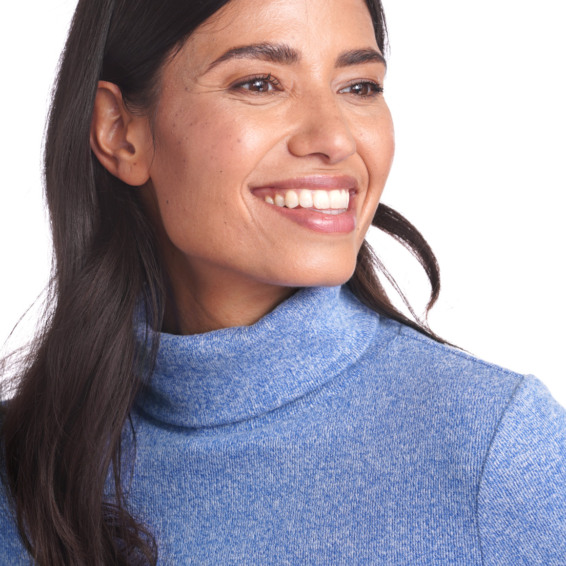 Damen Rollkragenshirt meliert