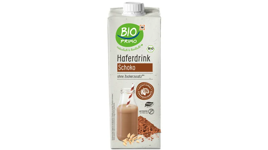 BIO PRIMO Bio Haferdrink Schokogeschmack 1 l