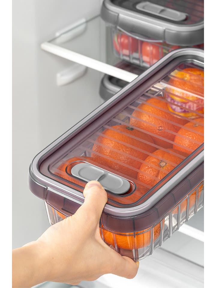 Violeta Home 2er-Set: Vorratsbehälter in Anthrazit - 2 l günstig kaufen onesize