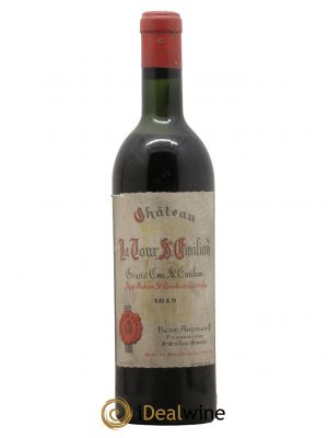 Saint-Émilion Grand Cru Château La Tour 1949 - Lot de 1 Bouteille
