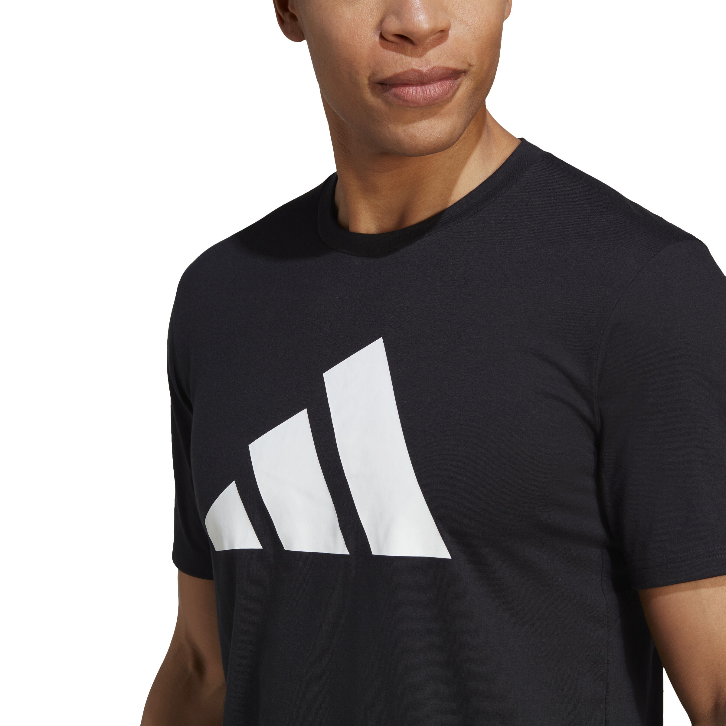 Training Essential Feel Ready Logo T-Shirt Herren - Schwarz, Weiß