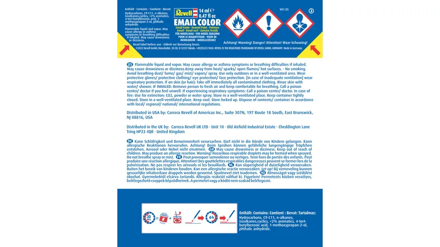 Revell 32109 Email Color Anthrazit, matt, 14ml, RAL 7021 14 ml