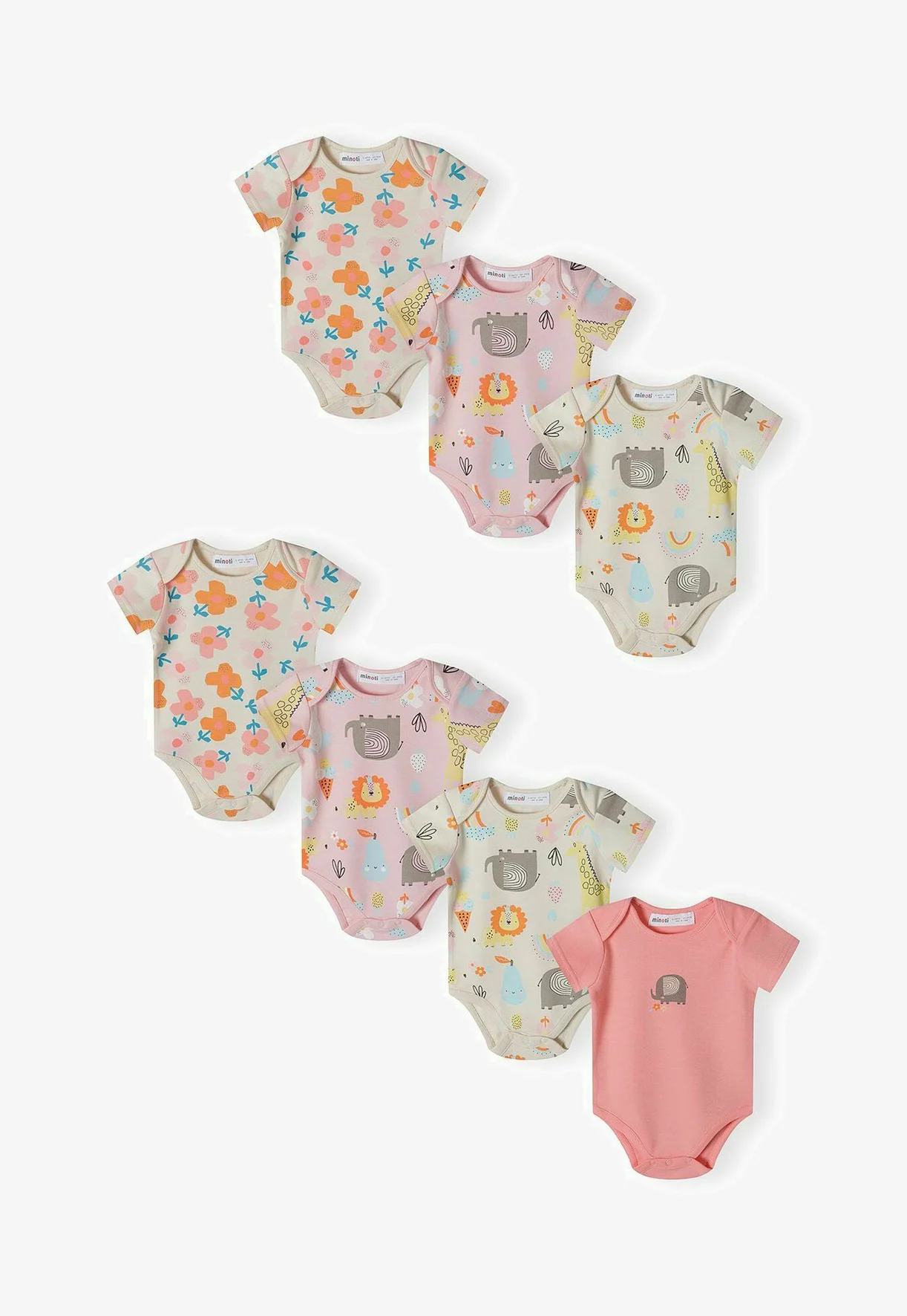 MINOTI PACK DE 7 MANGA CORTA - Body