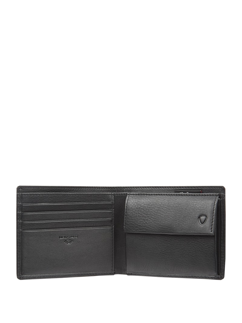 Geldbörse aus Leder in schwarz