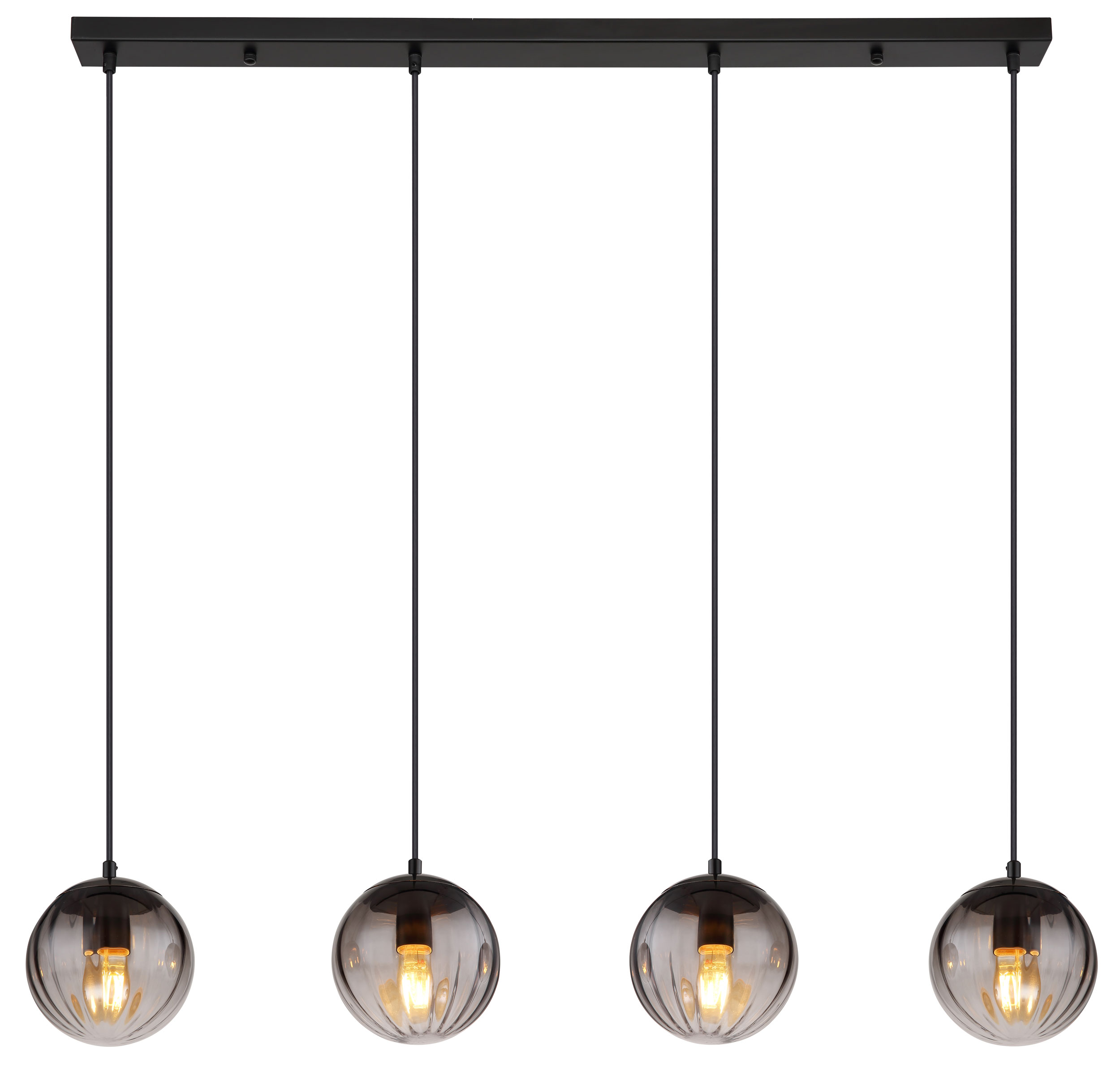 GloboLED-Pendelleuchte 4flg