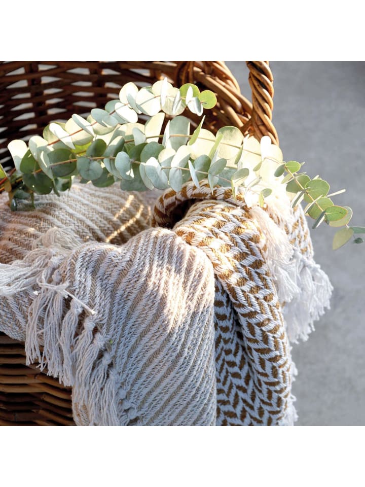 Chic Antique Überwurf in Grau | Braun günstig kaufen onesize